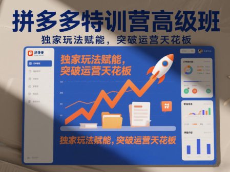 拼多多特训营高阶班，独家玩法赋能，突破运营天花板(更新26年5月15日)