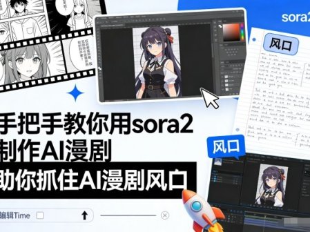 手把手教你用sora2制作AI漫剧，助你抓住AI漫剧风口