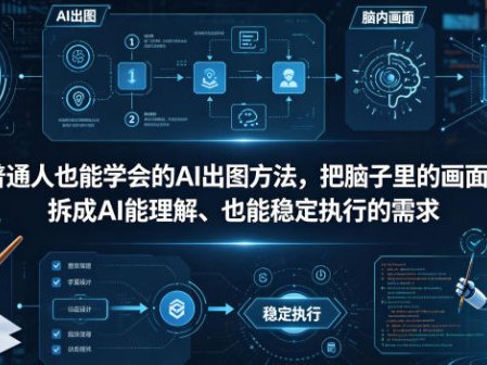 普通⼈也能学会的AI出图⽅法，把脑子里的画面，拆成AI能理解、也能稳定执行的需求【文档】