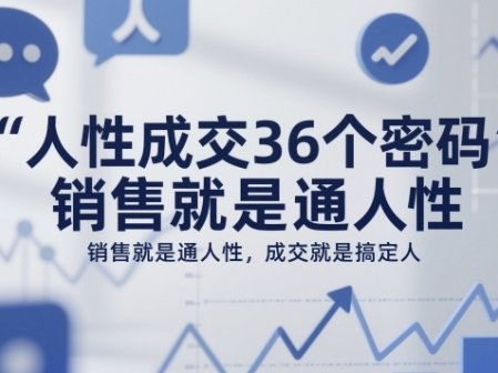 人性成交36个密码,销售就是通人性,成交就是搞定人