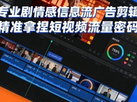 专业剧情感信息流广告剪辑，精准拿捏短视频流量密码