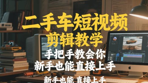 二手车短视频剪辑教学,手把手教会你,新手也能直接上手