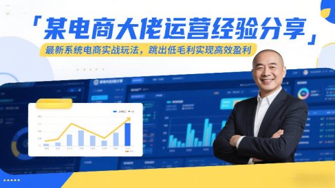 某电商大佬运营经验分享,最新系统电商实战玩法,跳出低毛利实现高效盈利(更新)