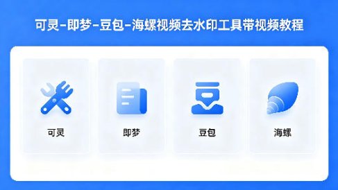 可灵–即梦–豆包–海螺视频去水印工具带视频教程