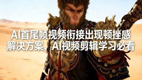 AI首尾帧视频衔接出现顿挫感解决方案,AI视频剪辑学习必看