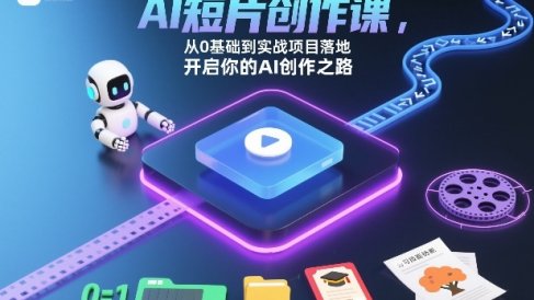 AI短片创作课,从0基础到实战项目落地,开启你的AI创作之路(更新0411)
