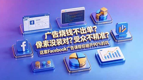 广告烧钱不出单?像素没装对?受众不精准?这套Facebook广告课帮你避开90%的坑-原创双语字幕