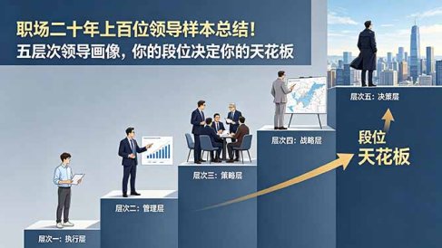 付费文章：职场二十年上百位领导样本总结！五层次领导画像，你的段位决定你的天花板