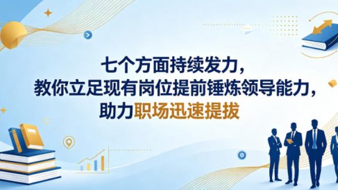付费文章:七个方面持续发力,教你立足现有岗位提前锤炼领导能力,助力职场迅速提拔