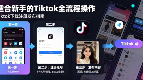 Tiktok下载注册发布,适合新手的Tiktok全流程操作