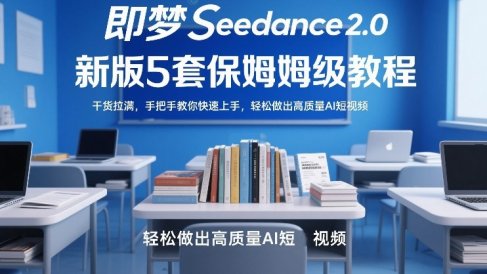 即梦Seedance2.0新版5套保姆级教程,干货拉满,手把手教你快速上手,轻松做出高质量AI短视频