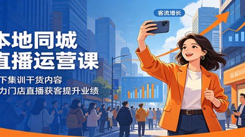 本地同城直播运营课:线下集训干货内容,助力门店直播获客提升业绩