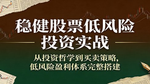 稳健股票低风险投资实战：从投资哲学到买卖策略，低风险盈利体系完整搭建