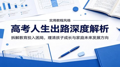 高考人生出路深度解析：拆解教育投入困局，理清孩子成长与家庭未来发展方向