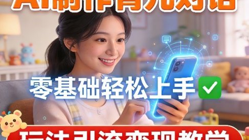 AI制作育儿对话,零基础轻松上手,玩法引流变现教学