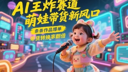AI王炸赛道,萌娃带货新风口,条条作品爆单,带货转换率翻倍,核心逻辑拆解