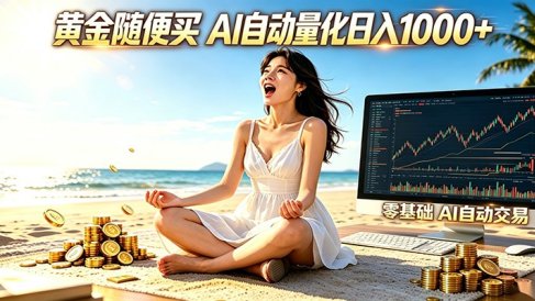 黄金随便买?AI自动外汇量化交易 在家当皇帝 日入1000+