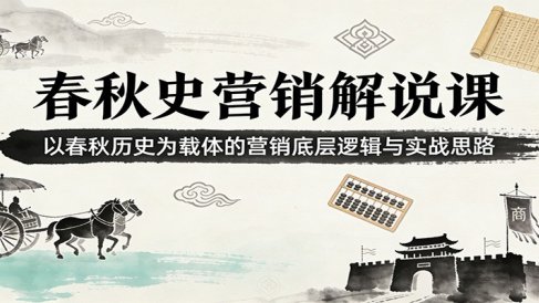 春秋史营销解说课：以春秋历史为载体的营销底层逻辑与实战思路