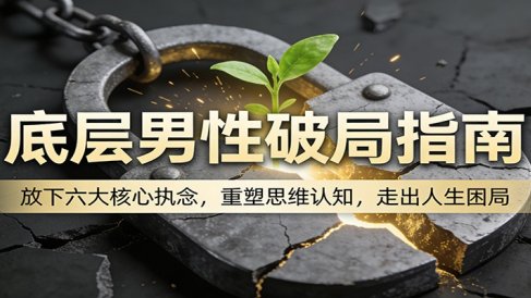 底层男性破局指南:放下六大核心执念,重塑思维认知,走出人生困局