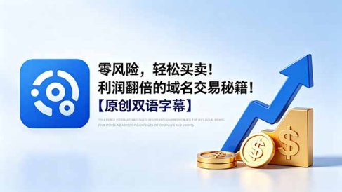 零风险，轻松买卖！利润翻倍的域名交易秘籍！【原创双语字幕】