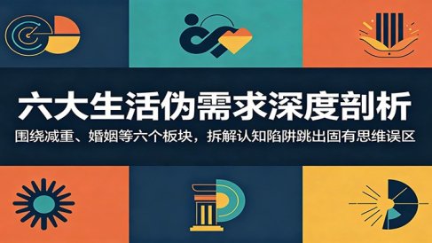 六大生活伪需求深度剖析:围绕减重、婚姻等六个板块,拆解认知陷阱跳出固有思维误区