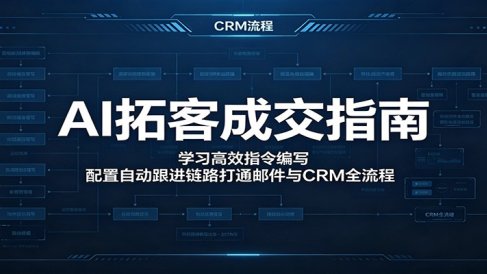 AI拓客成交指南:学习高效指令编写,配置自动跟进链路打通邮件与CRM全流程
