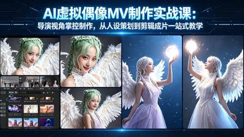 AI虚拟偶像MV制作实战教学：导演视角掌控制作，从人设策划到剪辑成片一站式教学