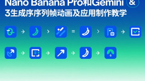 Nano Banana Pro和Gemini 3生成序列帧动画及应用制作教学
