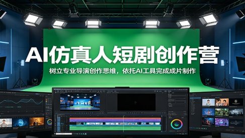 AI仿真人短剧创作营:树立专业导演创作思维,依托AI工具完成成片制作