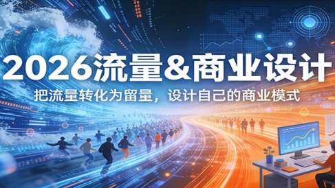 2026流量&商业设计，把流量转化为留量，设计自己的商业模式