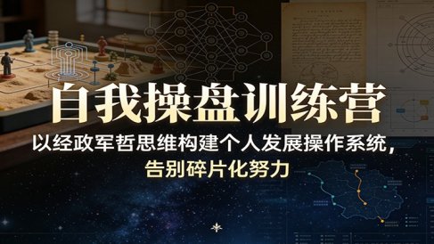 自我操盘训练营:以经政军哲思维构建个人发展操作系统,告别碎片化努力