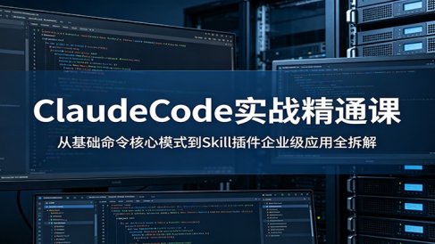 ClaudeCode实战精通课:从基础命令核心模式到Skill插件企业级应用全拆解