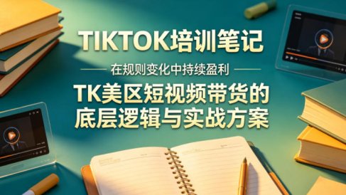 视界跨境TIKTOK4月17培训笔记，在规则变化中持续盈利，TK美区短视频带货的底层逻辑与实战方案【文档】