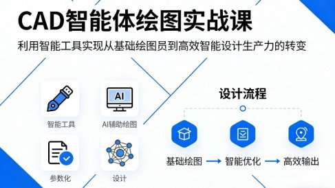 CAD智能体绘图实战课，利用智能工具，实现从基础绘图员到高效智能设计生产力的转变