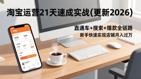 淘宝运营21天速成实战(更新2026