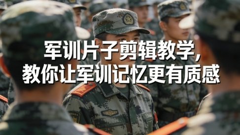 军训片子剪辑教学，教你让军训记忆更有质感