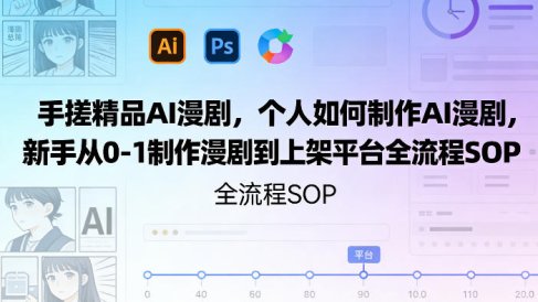 手搓精品AI漫剧,个人如何制作AI漫剧,新手从0-1制作漫剧到上架平台全流程SOP