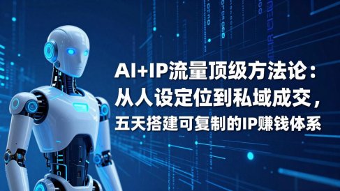AI+IP顶级方法论:从人设定位到私域成交,五天搭建可复制的IP赚钱体系