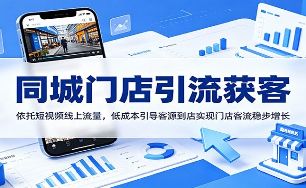 同城门店引流获客：依托短视频线上流量，低成本引导客源到店实现门店客流稳步增长