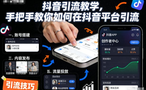 抖音引流教学，手把手教你如何在抖音平台引流