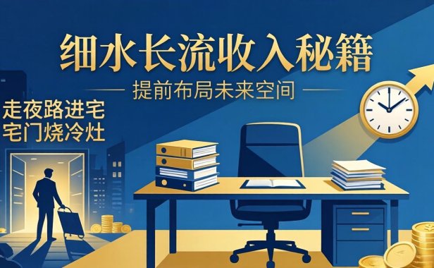 某付费文章：细水长流收入秘籍：走夜路进宅门烧冷灶，提前布局未来空间