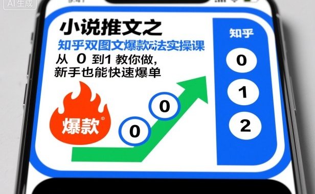 小说推文之知乎双图文爆款玩法实操课,从0到1教你做,新手也能快速爆单