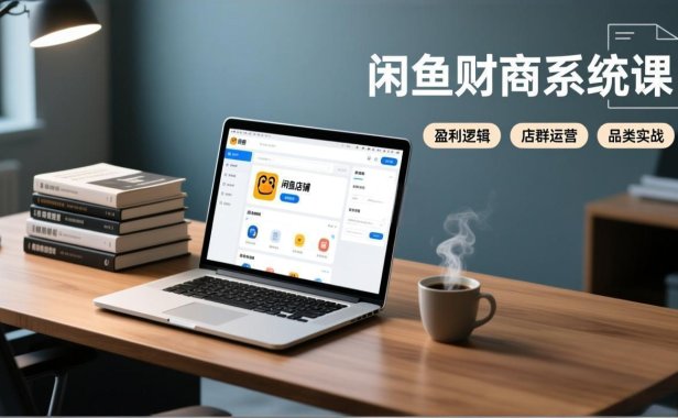闲鱼财商系统课：从盈利逻辑、店群运营到品类实战，实现稳定月入过万
