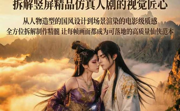 AIGC 仿真人短剧创作革新，解锁仙侠爱恋全新呈现，一键出高质场景，零门槛打造爆款剧集