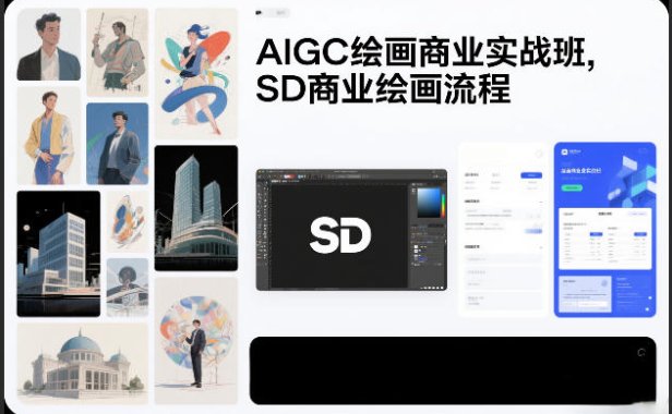 AIGC绘画商业实战班，SD商业绘画流程