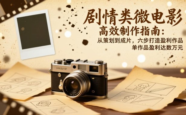 剧情类微电影高效制作指南:从策划到成片,六步打造盈利作品,单作品盈利达数万元