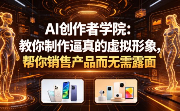 AI创作者学院：教你制作逼真的虚拟形象，帮你销售产品而无需露面【原创双语字幕】