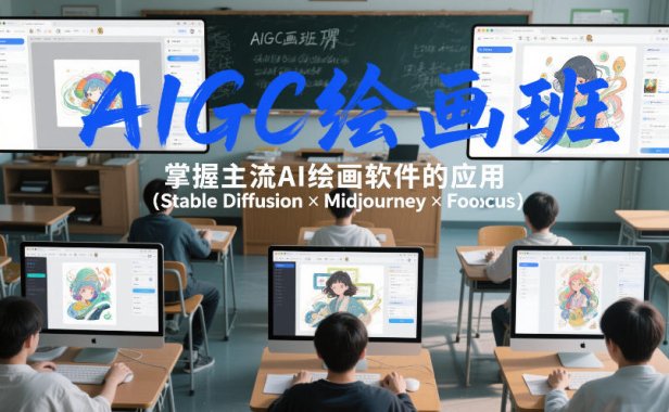 AIGC绘画班,掌握主流Ai绘画软件的应用(Stable Diffusion x Midjourney x Fooocus)