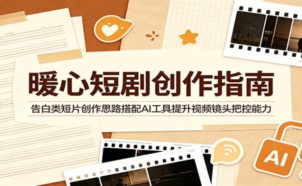 暖心短剧创作指南:告白类短片创作思路搭配AI工具提升视频镜头把控能力