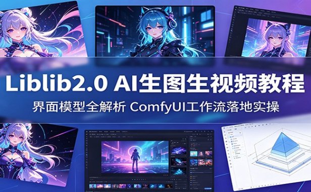 Liblib2.0 AI生图生视频教程:界面模型全解析,ComfyUI工作流落地实操